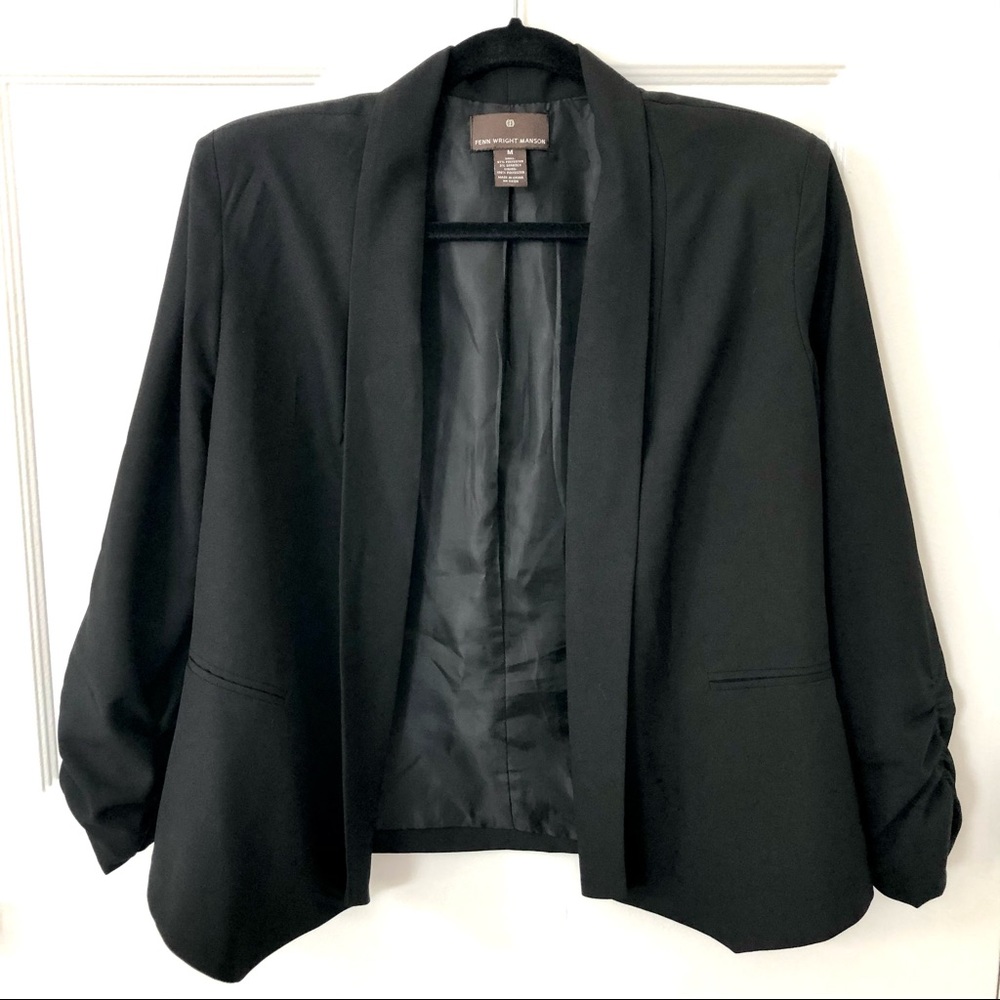 Fenn Wright Manson Black Open Cut Blazer